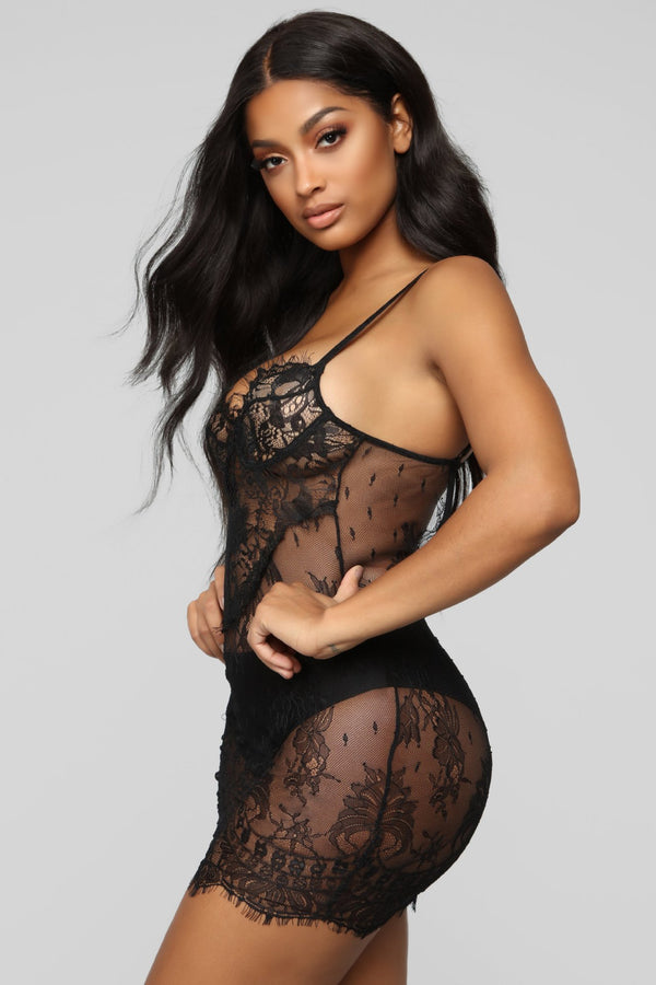 Rachelle-High quality black transparent women lace sexy lingerie