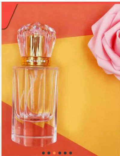 Clear high quality crystal empty spray 30 ml 50 ml glass perfume bottle