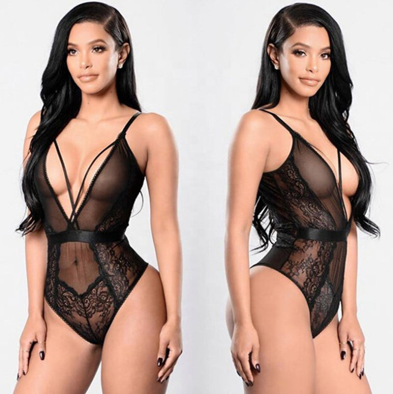 Mesh Lady Nightdress Hot Transparent Sexy Lingerie Sleepwear