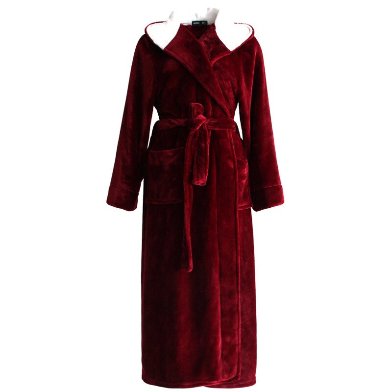 Mens Winter Coral Velvet Hooded Robe  Winter robes, Hooded flannel, Warm  dresses